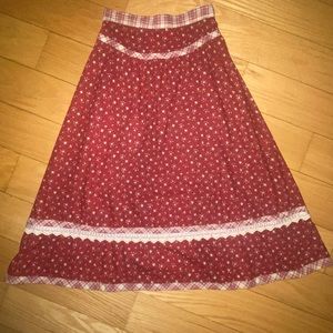 Genuine Vintage Gunne Sax Prairie Skirt.
